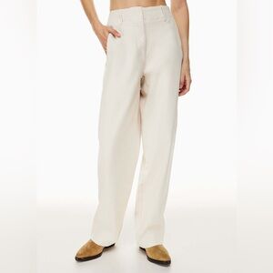 ARITZIA Wilfred Free Ascendent Birch Cream Trousers Pants Sz 0